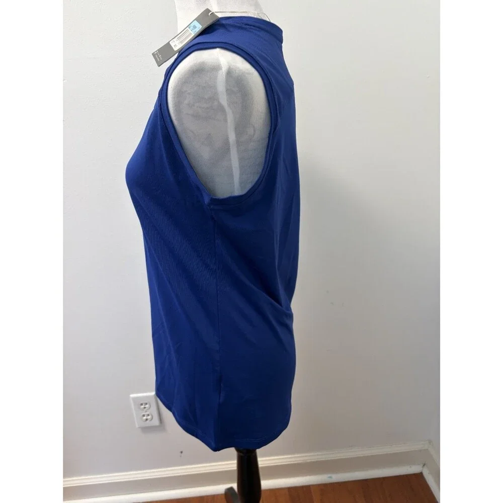 Nike Golf Dri-FIT Women's Sleeveless Polo Shirt Blue Size M NWT 725505-455